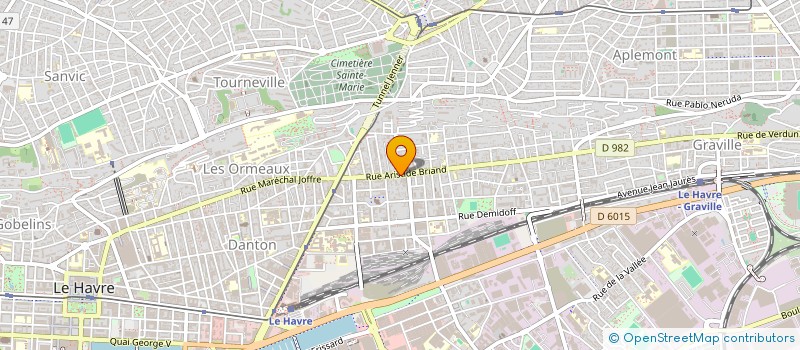 localisation de l'entreprise LE CONTE ANNIE ET VATTIER BEATRICE  LE HAVRE