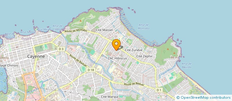 localisation de l'entreprise LE CONTEMPORAIN  CAYENNE