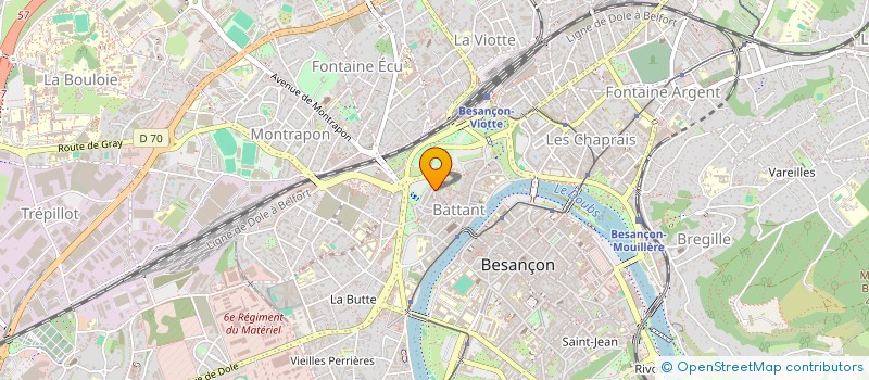 localisation de l'entreprise LE CONTINENT à BESANCON