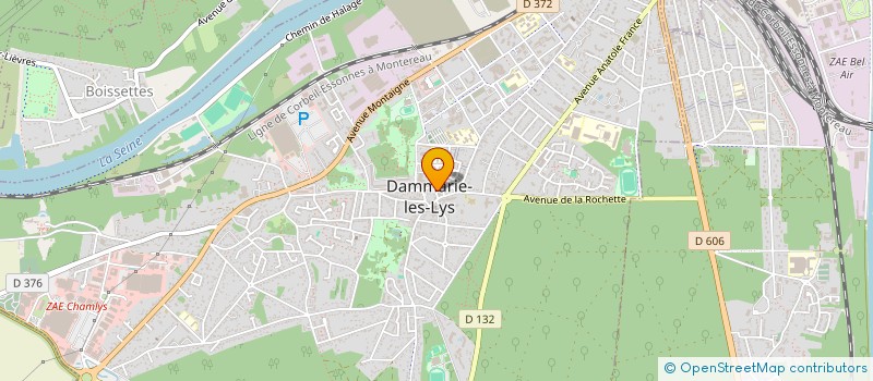 localisation de l'entreprise LE CONTINENTAL à DAMMARIE-LES-LYS