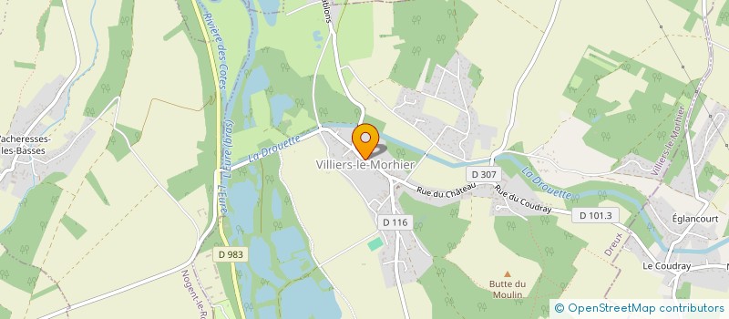 localisation de l'entreprise LE CONTREPOINT à VILLIERS-LE-MORHIER