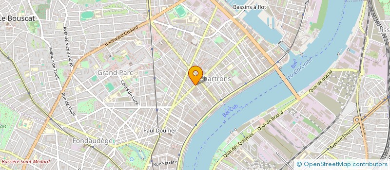 localisation de l'entreprise LE CONTROLE TECHNIQUE BALGUERIE à BORDEAUX