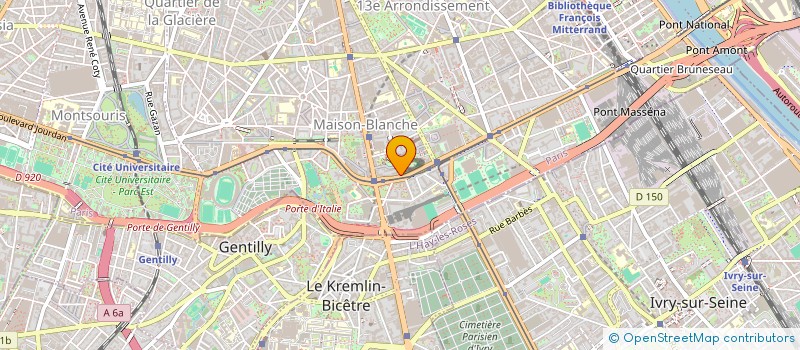 localisation de l'entreprise LE CONVIVIUM MASSENA  PARIS