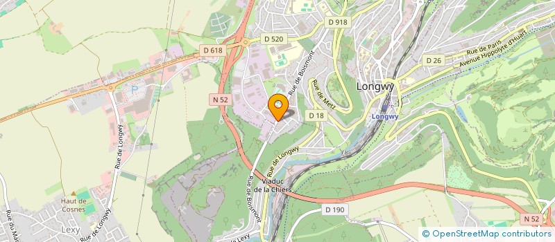 localisation de l'entreprise LE CONVOI DU CŒUR à LONGWY