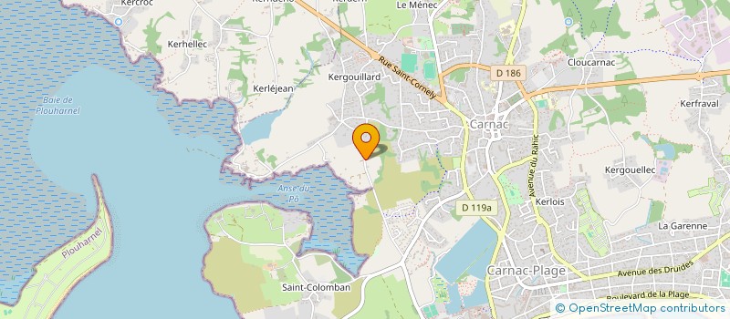 localisation de l'entreprise LE COQ  CARNAC