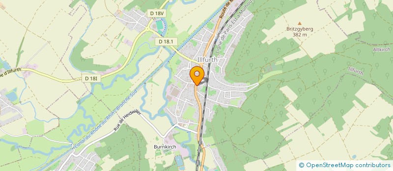 localisation de l'entreprise LE COQ  ILLFURTH