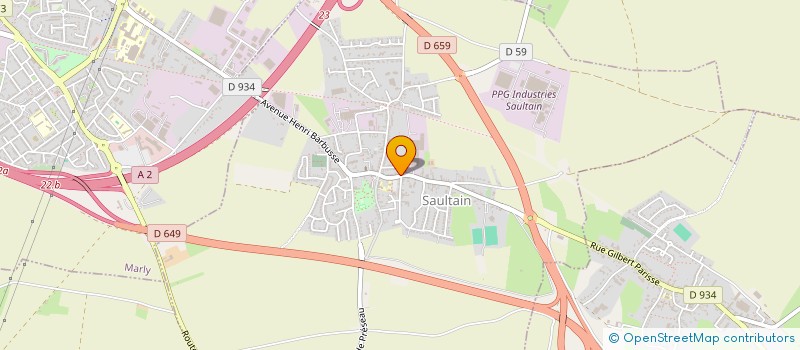 localisation de l'entreprise LE COQ A PAIN  SAULTAIN