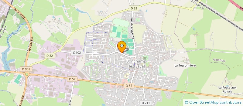 localisation de l'entreprise LE COQ BOTTE  BONCHAMP-LES-LAVAL