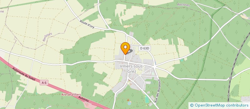 localisation de l'entreprise LE COQ CHANTANT  VILLIERS-SOUS-GREZ