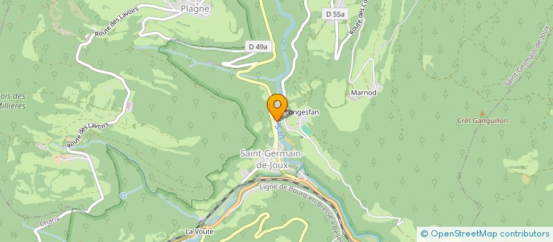 localisation de l'entreprise LE COQ CHARPENTIER  SAINT-GERMAIN-DE-JOUX