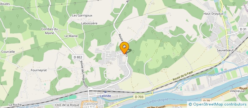 localisation de l'entreprise LE COQ D'OR  BADEFOLS-SUR-DORDOGNE