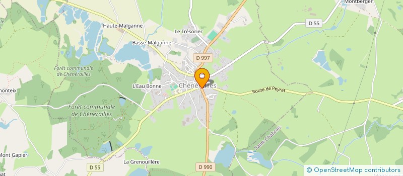 localisation de l'entreprise LE COQ D'OR à CHENERAILLES