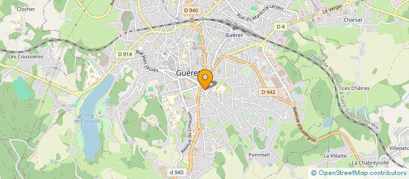 localisation de l'entreprise LE COQ EN PATE à GUERET