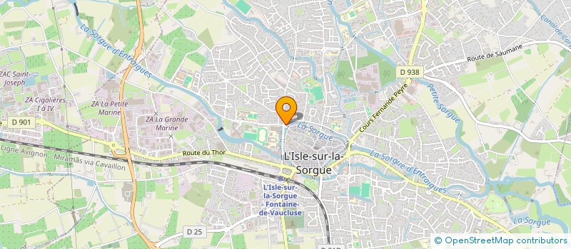 localisation de l'entreprise LE COQ EN PATE  L'ISLE-SUR-LA-SORGUE