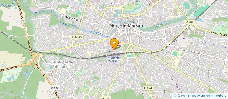 localisation de l'entreprise LE COQ ET LA POULE à MONT-DE-MARSAN