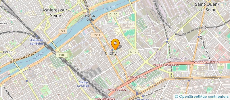 localisation de l'entreprise LE COQ ET LE FENNEC à CLICHY