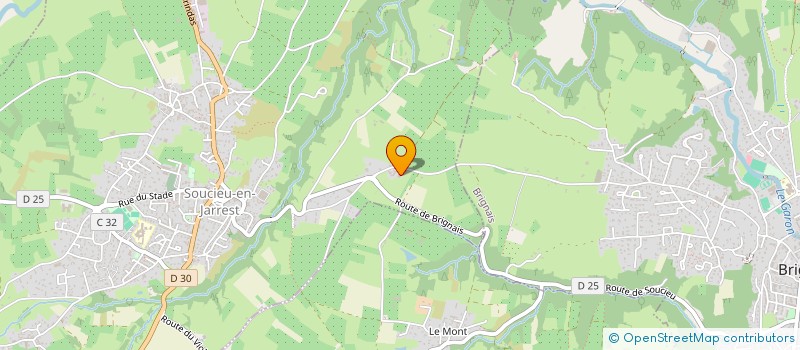 localisation de l'entreprise LE COQ GAULOIS à SOUCIEU-EN-JARREST