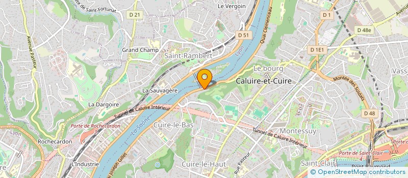 localisation de l'entreprise LE COQ GAULOIS  CALUIRE-ET-CUIRE