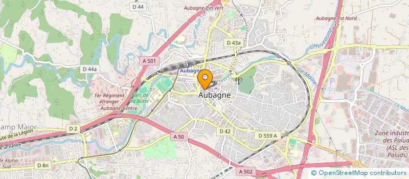 localisation de l'entreprise LE COQ HARDI à AUBAGNE