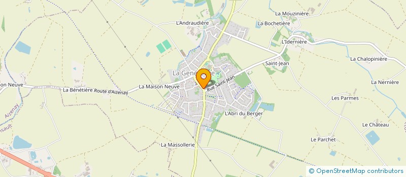localisation de l'entreprise LE COQ HARDI à LA GENETOUZE
