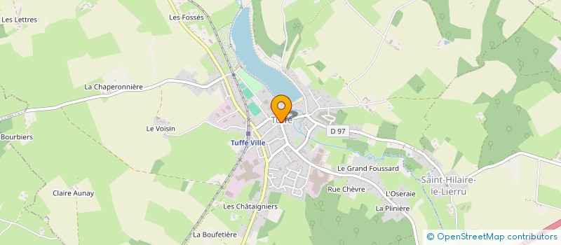 localisation de l'entreprise LE COQ HARDI  TUFFE-VAL-DE-LA-CHERONNE