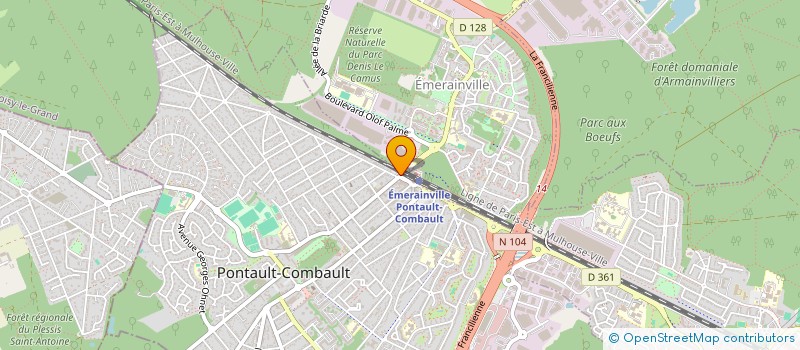 localisation de l'entreprise LE COQ LUSITANO à PONTAULT-COMBAULT