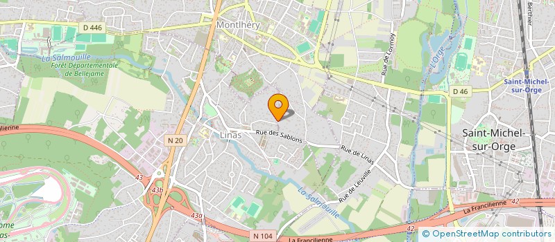 localisation de l'entreprise LE COQ NOIR  MONTLHERY