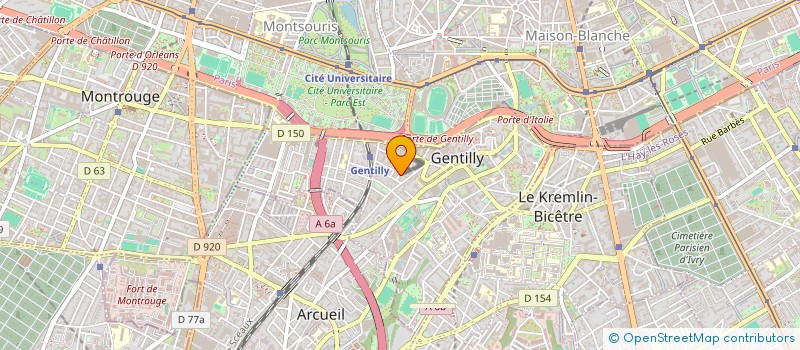 localisation de l'entreprise LE COQ ROYAL  GENTILLY