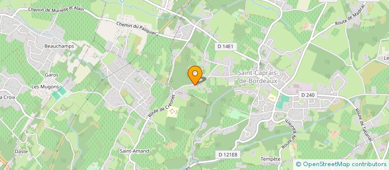 localisation de l'entreprise LE COQ SE REBIFFE  SAINT-CAPRAIS-DE-BORDEAUX