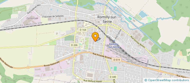 localisation de l'entreprise LE COQ SPORTIF HOLDING LCSH  ROMILLY-SUR-SEINE