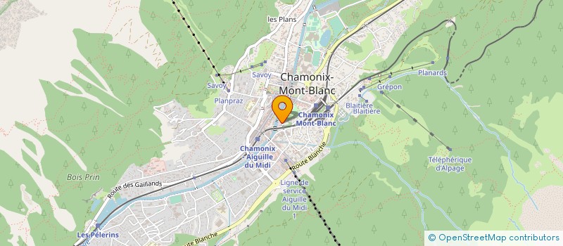 localisation de l'entreprise LE COQUELICOT à CHAMONIX-MONT-BLANC
