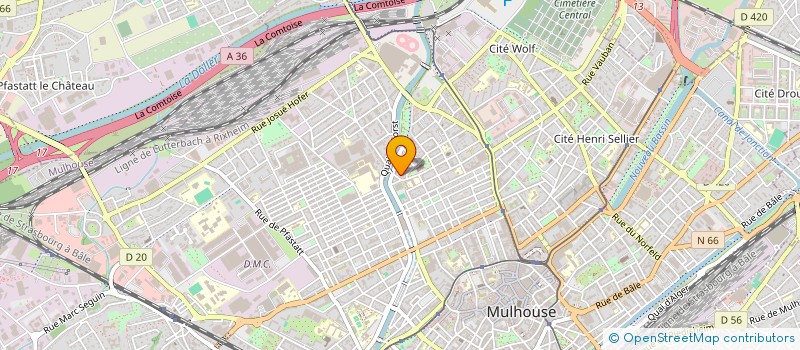 localisation de l'entreprise LE COQUELICOT  MULHOUSE