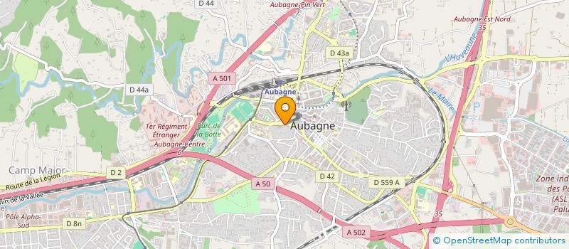 localisation de l'entreprise LE COQUET MATTHIEU à AUBAGNE