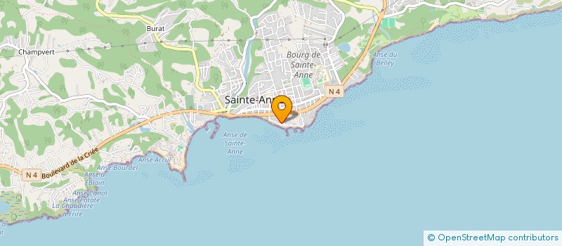 localisation de l'entreprise LE COQUILLAGE  SAINTE-ANNE