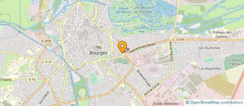 localisation de l'entreprise LE COQUILLAGE  BOURGES