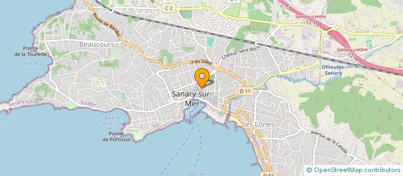 localisation de l'entreprise LE COQUILLON à SANARY-SUR-MER