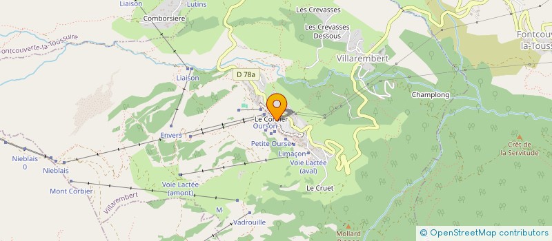 localisation de l'entreprise LE CORBIER / NOTRE PETITE FAMILLE  VILLAREMBERT