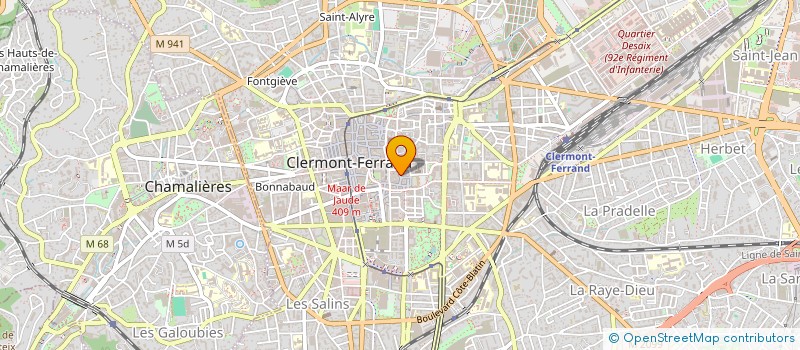 localisation de l'entreprise LE CORBINIOU  CLERMONT-FERRAND