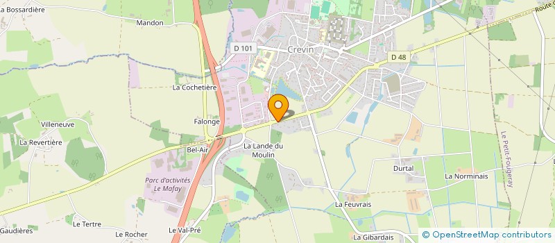 localisation de l'entreprise LE CORMIER  CREVIN