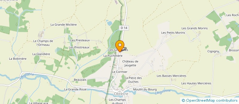 localisation de l'entreprise LE CORMIER - CAMPING, STUDIOS ET GITE à OBTERRE