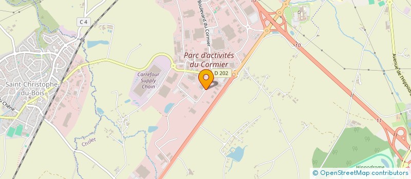 localisation de l'entreprise LE CORMIER MAXIME à CHOLET