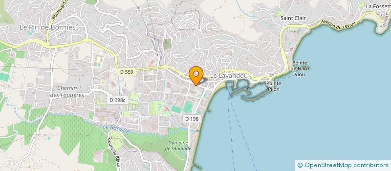 localisation de l'entreprise LE CORMORAN à LE LAVANDOU