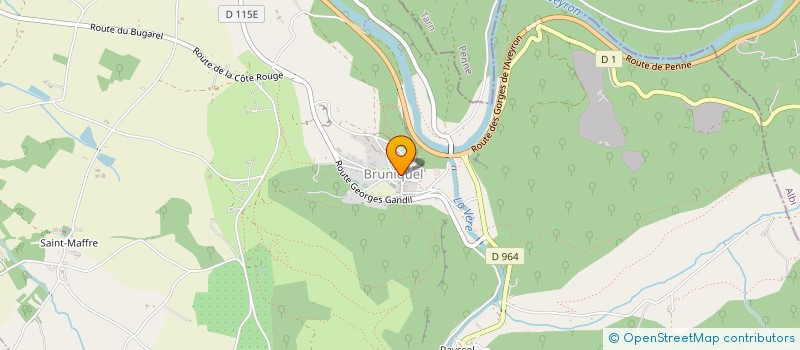 localisation de l'entreprise LE CORNELIA  BRUNIQUEL