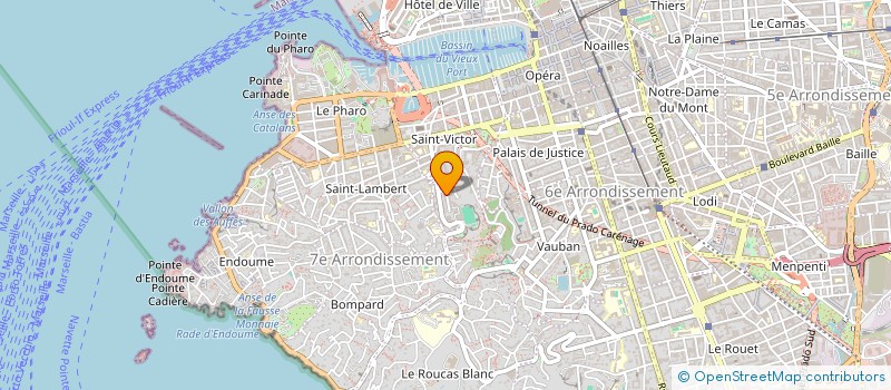 localisation de l'entreprise LE CORNER DE LA BASKET à MARSEILLE
