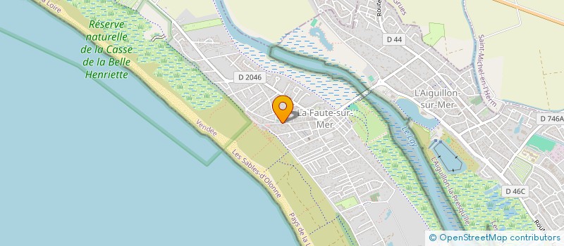 localisation de l'entreprise LE CORNET DES DUNES à L'AIGUILLON-LA-PRESQU'ILE
