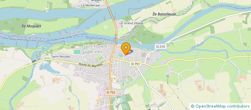 localisation de l'entreprise LE CORNHOLE FLORENTAIS  MAUGES-SUR-LOIRE