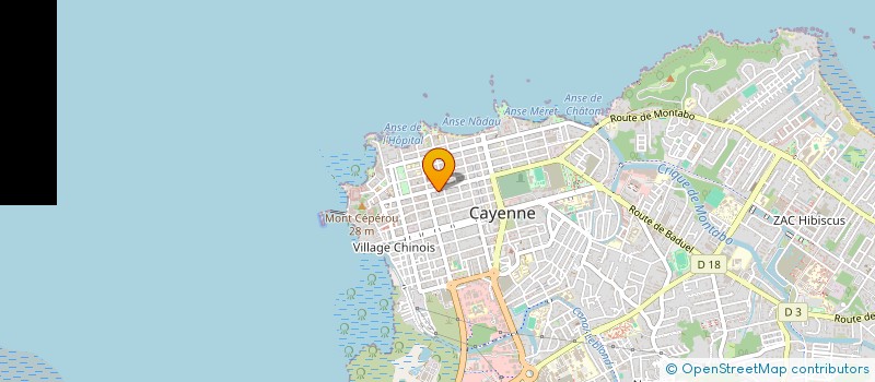 localisation de l'entreprise LE COROSSOL à CAYENNE