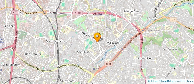 localisation de l'entreprise LE COROT à MARSEILLE
