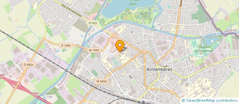 localisation de l'entreprise LE CORPS COLLECTIF à ARMENTIERES