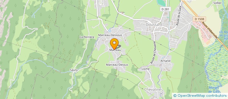 localisation de l'entreprise LE CORPS DE FERME à DOUSSARD